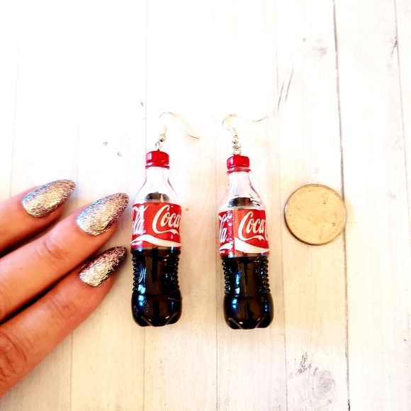 2/$20🌼 Coca Cola Coke Bottle Earrings - Picture 3 of 4